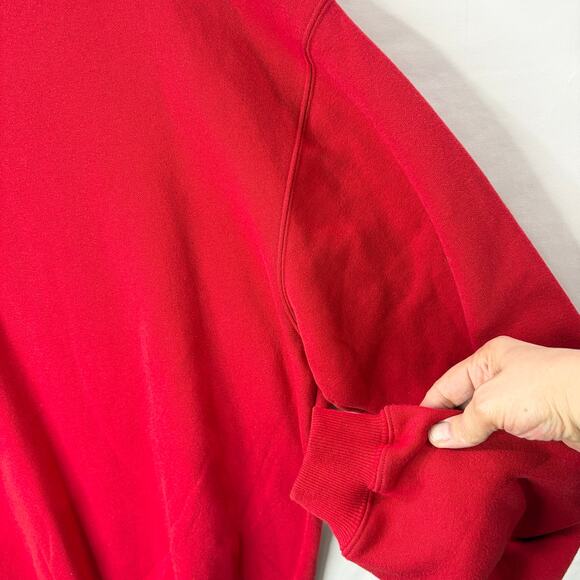 Fox Racing Mens Size L Blank Sweatshirt NOS Red Crew Neck Long Sleeve Streetwear - Picture 9 of 10